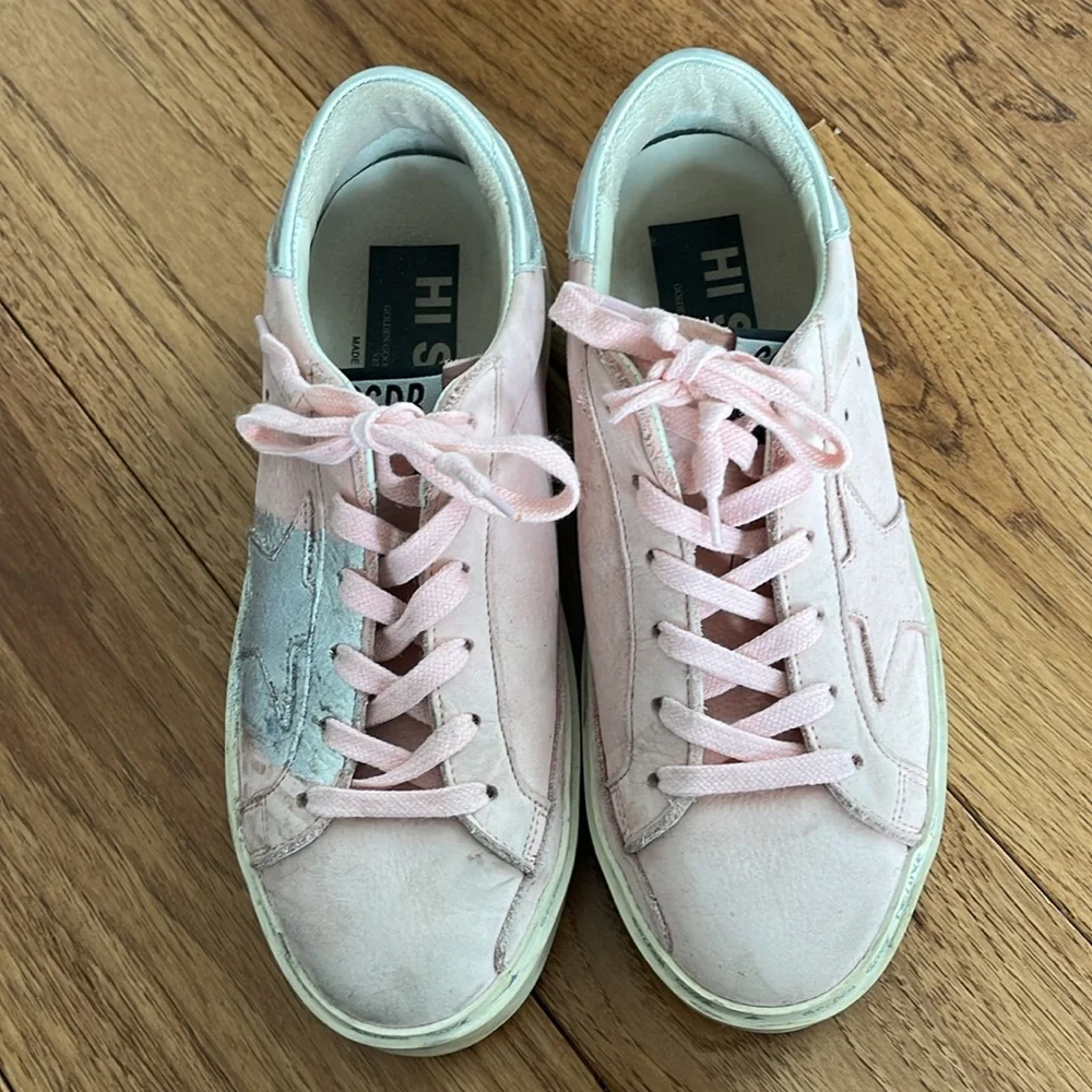 Golden goose 37 pink sneakers ggdb hi star - Picture 8 of 8